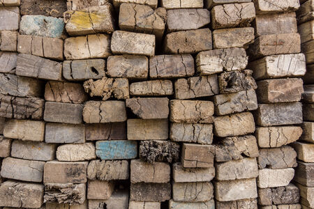 square wood sectional for buildingの写真素材