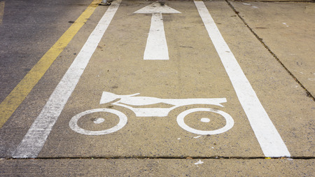 motorcycle icon paint on the road as a signの写真素材