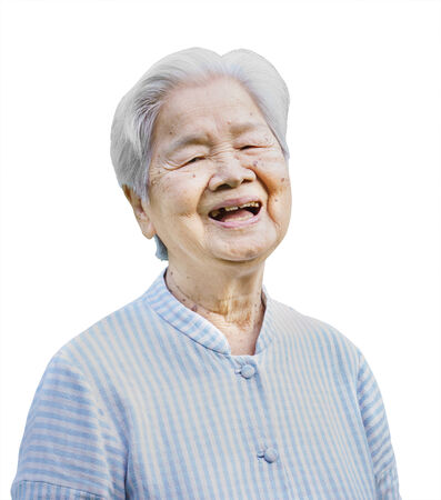old asian womanの写真素材