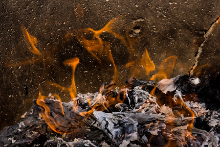 burning of Chinese bank note of deadの写真素材