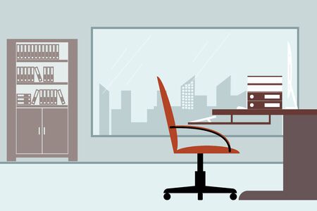 flat design of an officeの写真素材