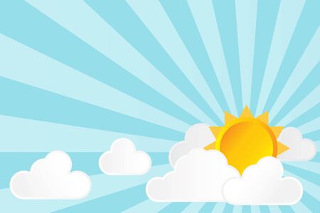 sun cloud and skyの写真素材