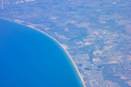 above the cloud in the sky from a plane.の写真素材