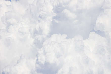 above the cloud in the sky from a plane.の写真素材