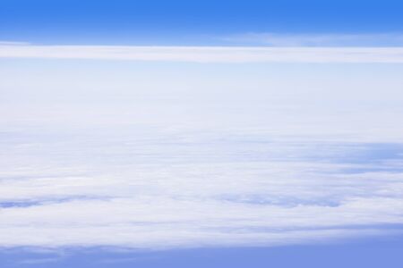 above the cloud in the sky from a plane.
