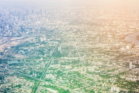 bangkok in bird eye view