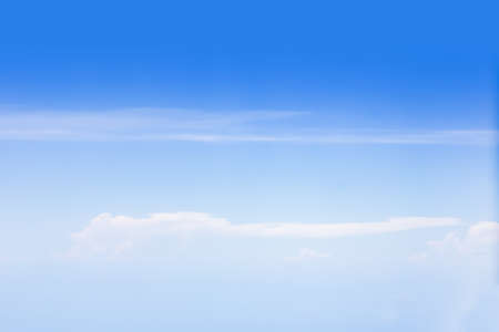 above the cloud in the sky from a plane.の写真素材