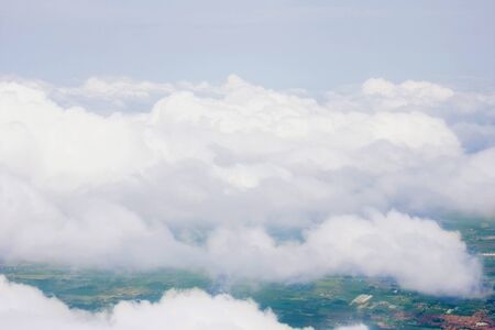 above the cloud in the sky from the plane