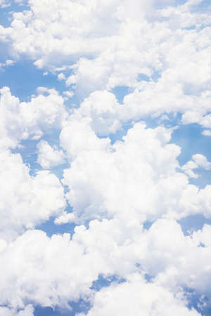 above the cloud in the sky from a plane.の写真素材