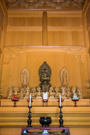 Old Japanese shrine Nihonji temple in Nokogiriyama Chiba Japanのeditorial素材