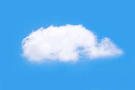 single cloud in the skyの写真素材