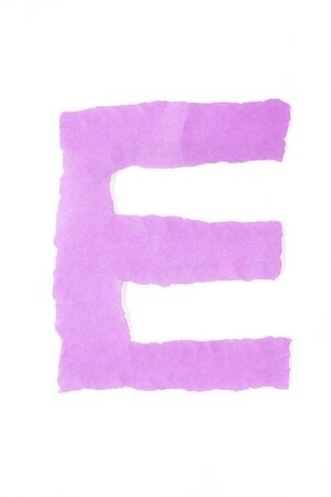 color paper capital letter alphabetの写真素材