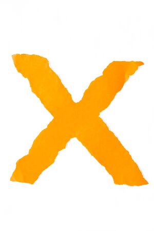 color paper capital letter alphabetの写真素材