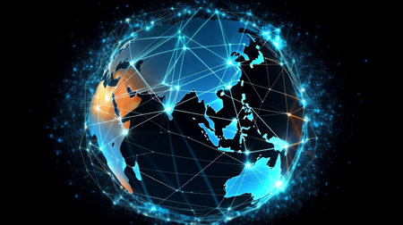 Data Network Generative AI, Earth Technology, 5G Network, Earth Technologyの素材