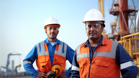 Workers in the petrochemical and offshore industries, Generative AIの素材