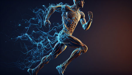 Running Man, Network Connection, and Generative AIの素材