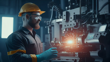Robotic Process Automation engineer for smart factory automation software, digital transformation, machine learning 5g to control, AI Generativeの素材