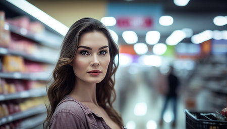 portrait of a typical Bangkok resident A beautiful woman with a bright smile in a stylish metropolitan surroundings in Thailand, Generative AIの素材