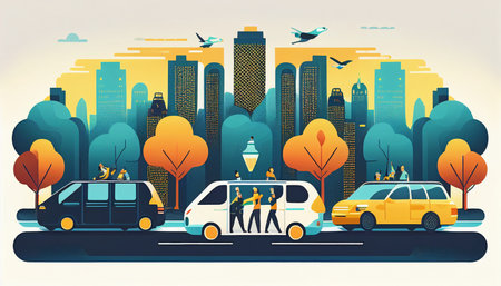 Generative AI proposal for carpooling and ridesharing in citiesの素材