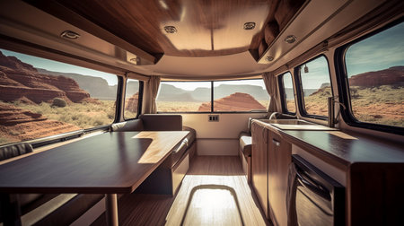 Generative AI on a vacation road tripの素材