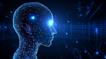 Development of robots and cyborgs for the future of human life. Design of digital data mining and machine learning technologies for the computer brain, Generative AIの素材