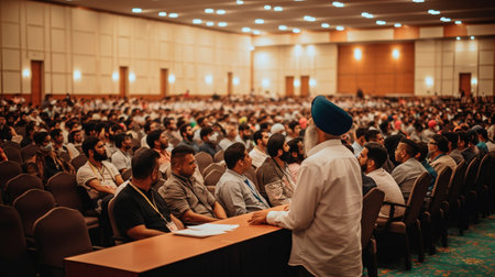 delivering a speech, Generative AIの素材