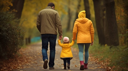 Parents entrust their children to a nanny or babysitter, Generative AIの素材