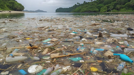 Plastic contamination in the ocean, Generative AIの素材