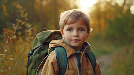 Generative AI, a little youngster in the wilderness, andの素材