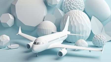 Generative AI, modern air travel, and aviationの素材