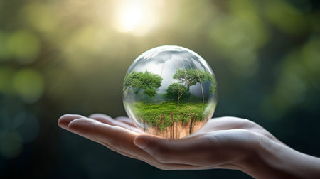 Generative AI and renewable resource technology for sustainable conservation are used in conjunction with Future ESG modernisation.の素材