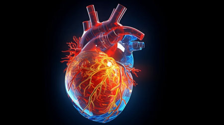 Coronary Arteries of the Human Heart, Generative AIの素材
