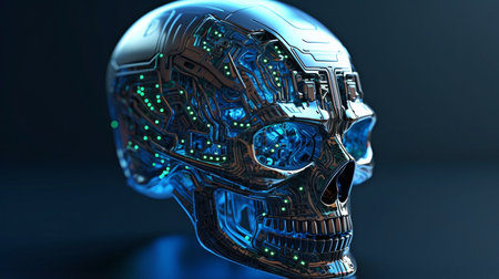 Generative AI and Cyber Skullの素材