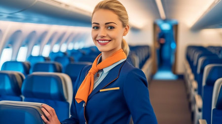 Generative AI and flight attendant servicesの素材