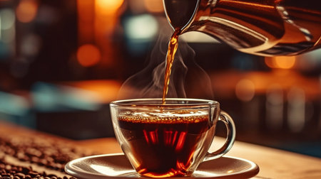 coffee brewing, generative AIの素材