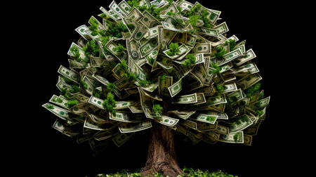 Generative AI and a dollar treeの素材