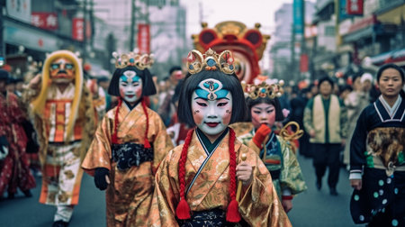 Generative AI, a Japanese funfairの素材