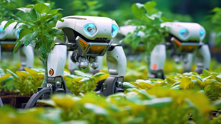 Agricultural technology, Generative AI, Smart robotic farmers, andの素材