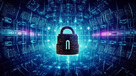 Software that uses tacitly protected encryption provides online data security. Generative AI as a concept for smart digital transformationの素材