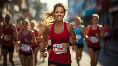Running marathonsの素材