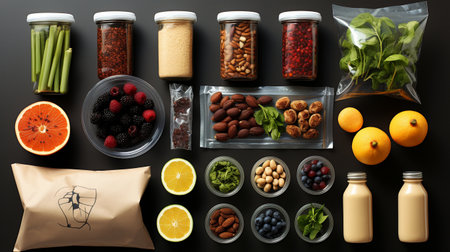 set of food packagingの素材
