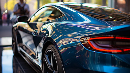 Detailed shot of a premium vehicleの素材