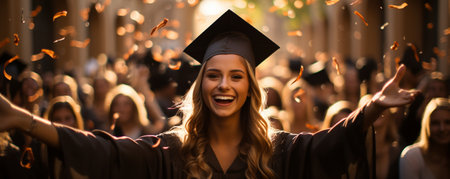 Congratulations on your university graduation day!の素材