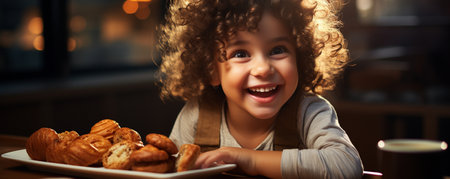 girl eating food closelyの素材