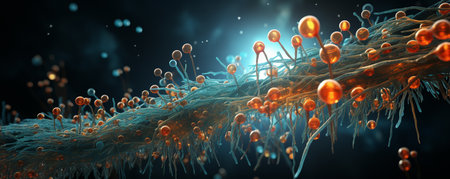 Bacteria rendered realisticallyの素材