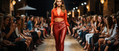 Fashion Show, Runway Catwalk Show, and Fashion Week-themed imageの素材