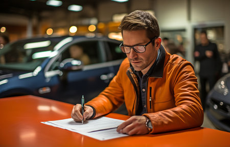 Examiner for a driver's licenceの素材