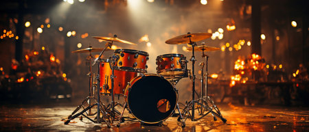 background music is live.stage percussion, concert lightingの素材