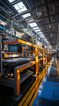 Construction of factories, industrial technology, manufacturing processes, and production linesの素材