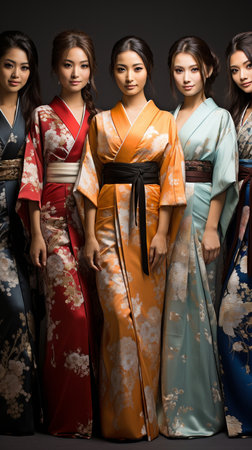 Japanese kimonos for womenの素材